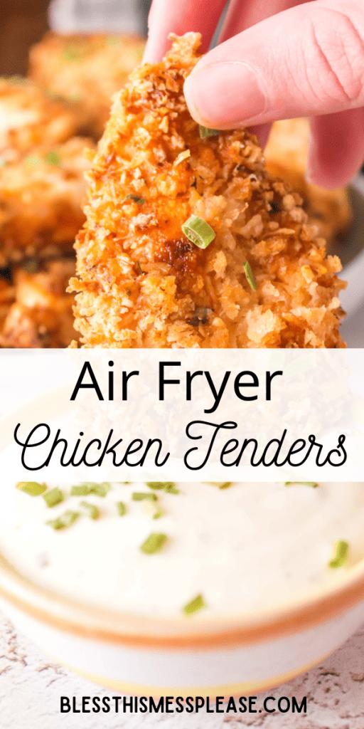 Air Fryer Chicken Tenders — Bless this Mess