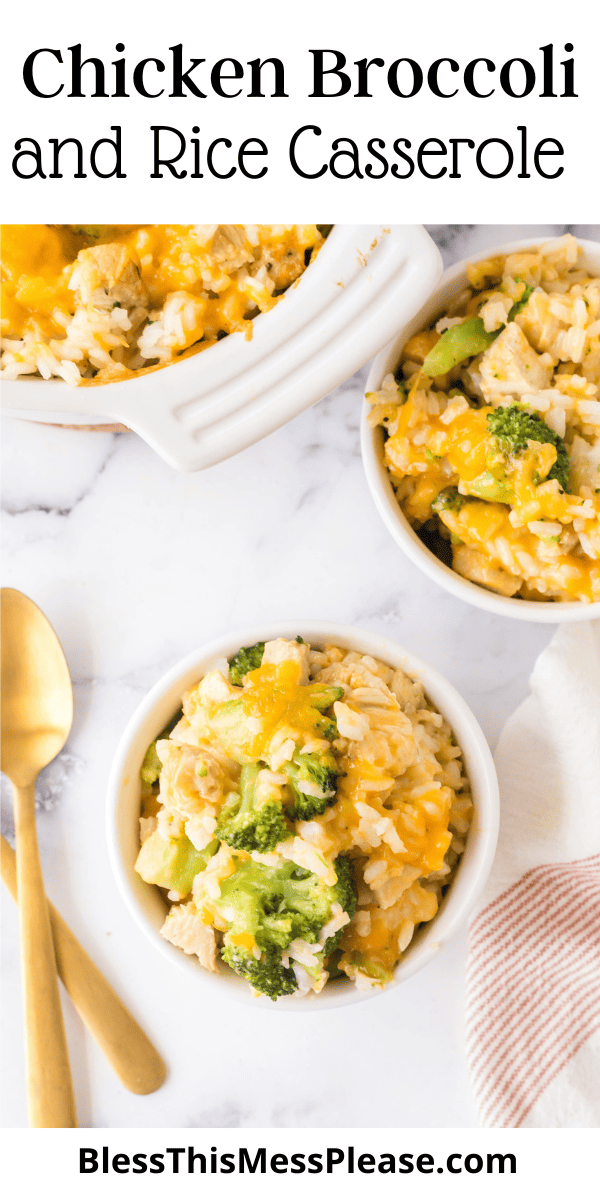 Baked Broccoli Chicken and Rice Casserole — Bless this Mess