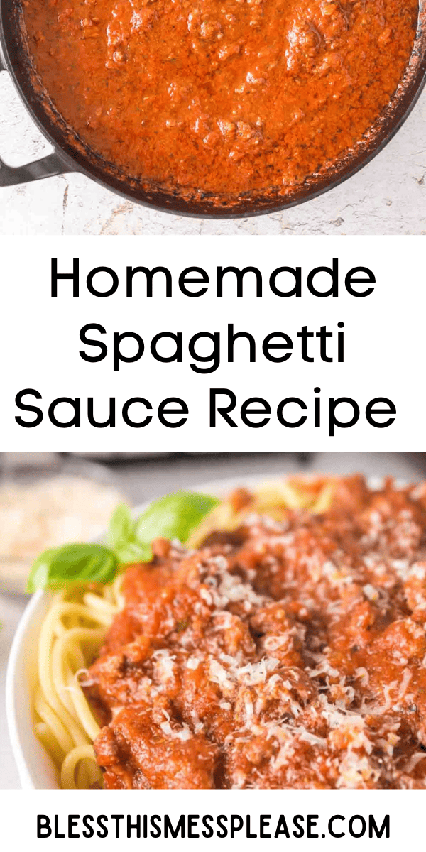 Easy Homemade Spaghetti Sauce — Bless this Mess