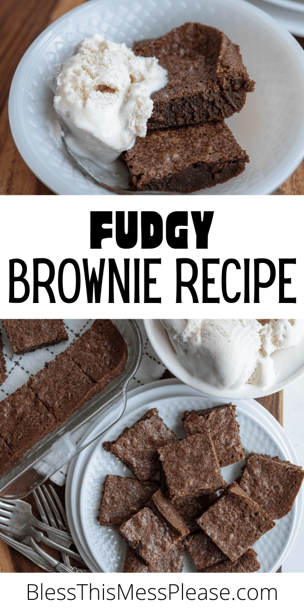 Easy Fudgy Brownies — Bless this Mess