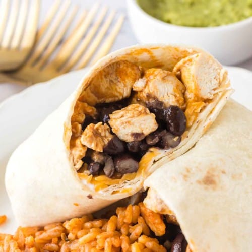 Chicken And Rice Burrito