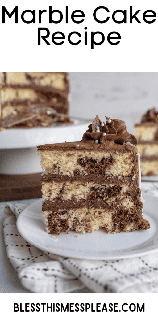 Chocolate and Vanilla Marble Cake - Traditional Home Baking