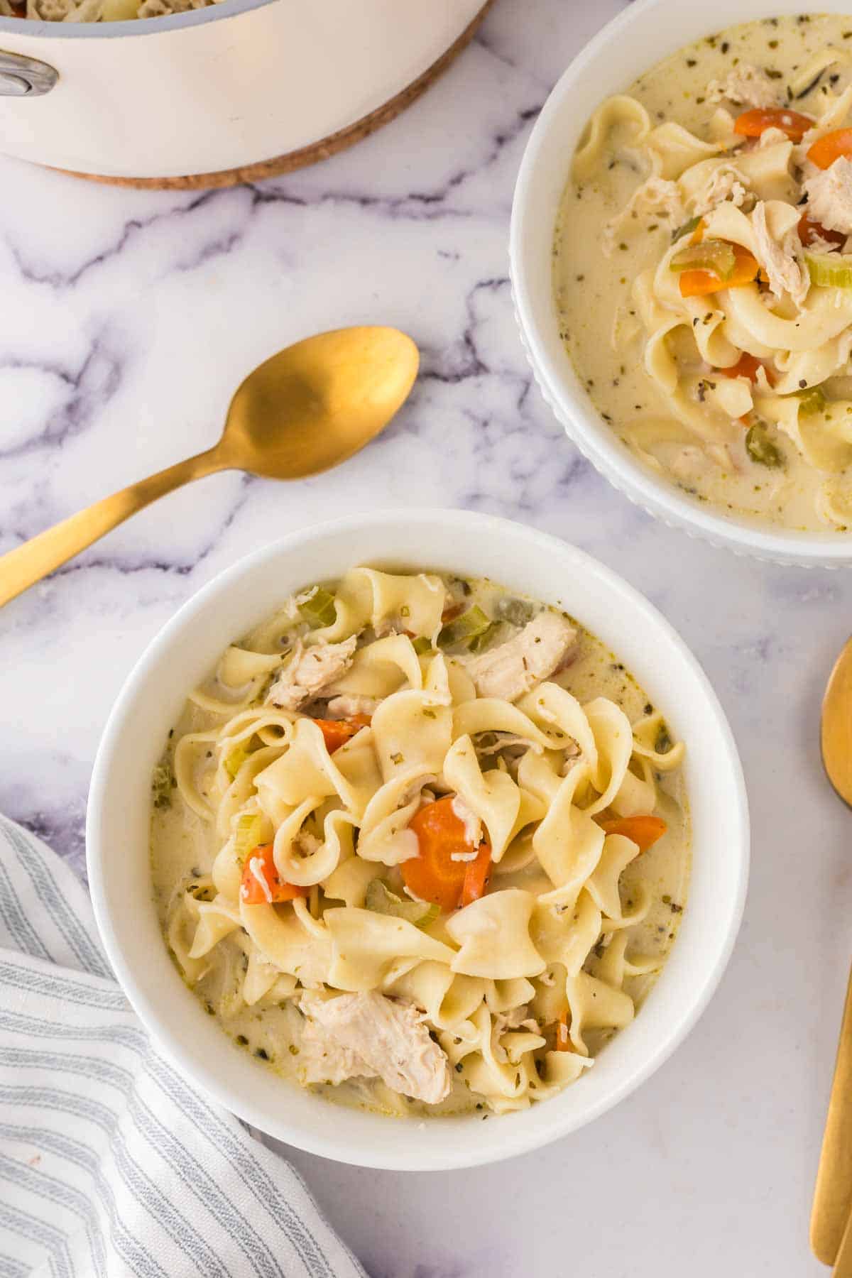 Chicken Noodle Soup with Rotisserie Chicken - A Beautiful Mess