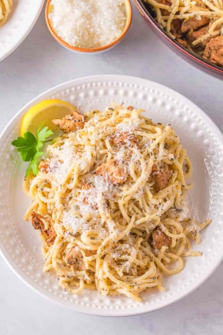 Lemon Chicken Pasta — Bless this Mess