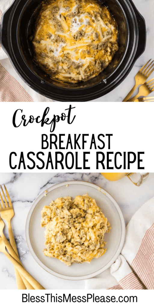 Crockpot Breakfast Casserole — Bless this Mess