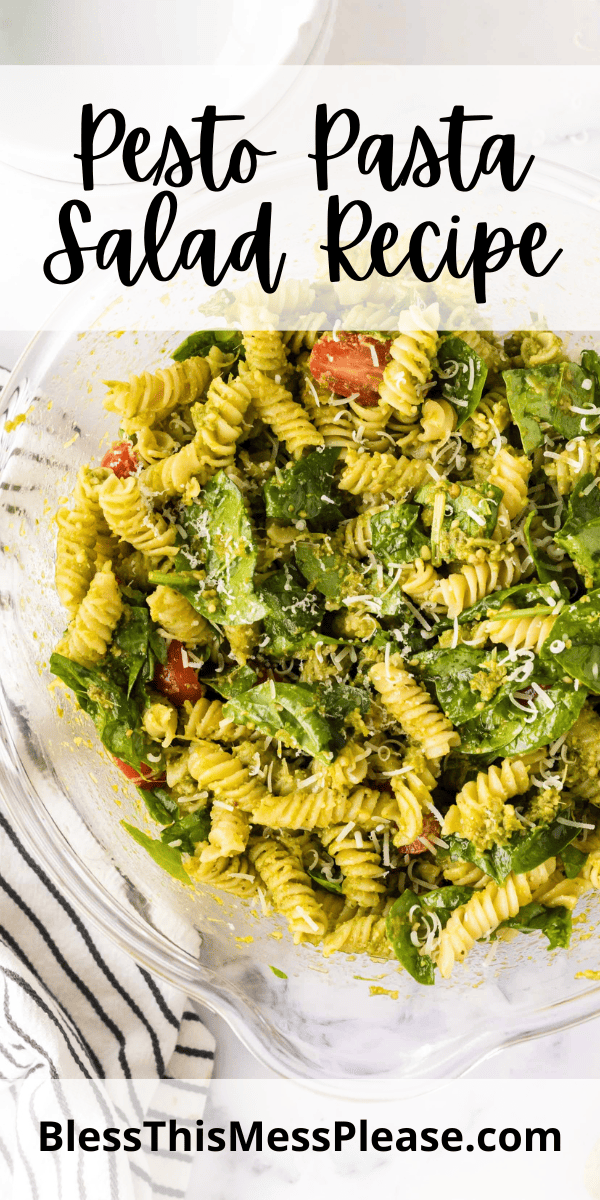 Pesto Pasta Salad — Bless this Mess