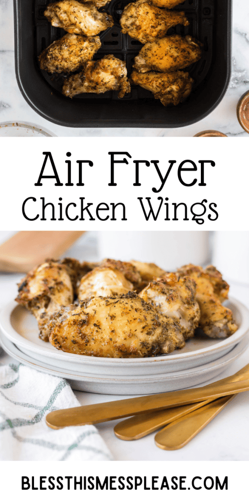 Air Fryer Chicken Wings — Bless this Mess