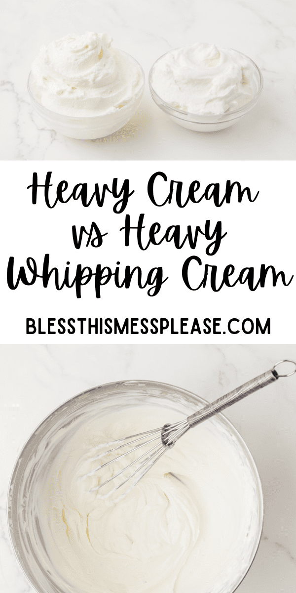 Heavy Cream Vs Whipping Cream — Bless This Mess 5527