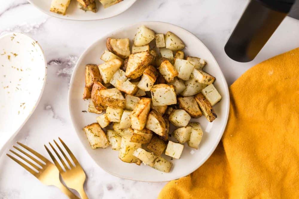 Air Fryer Roasted Potatoes — Bless this Mess