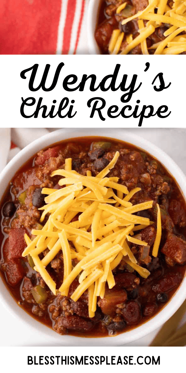 Wendy’s Chili Recipe — Bless this Mess