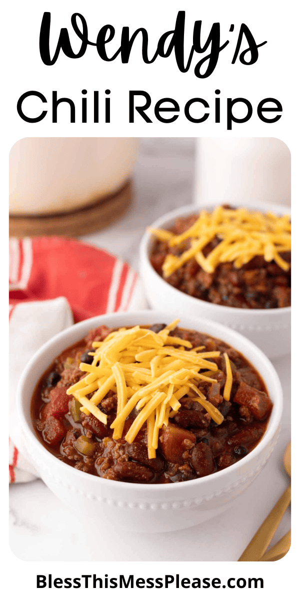 Wendy’s Chili Recipe — Bless this Mess
