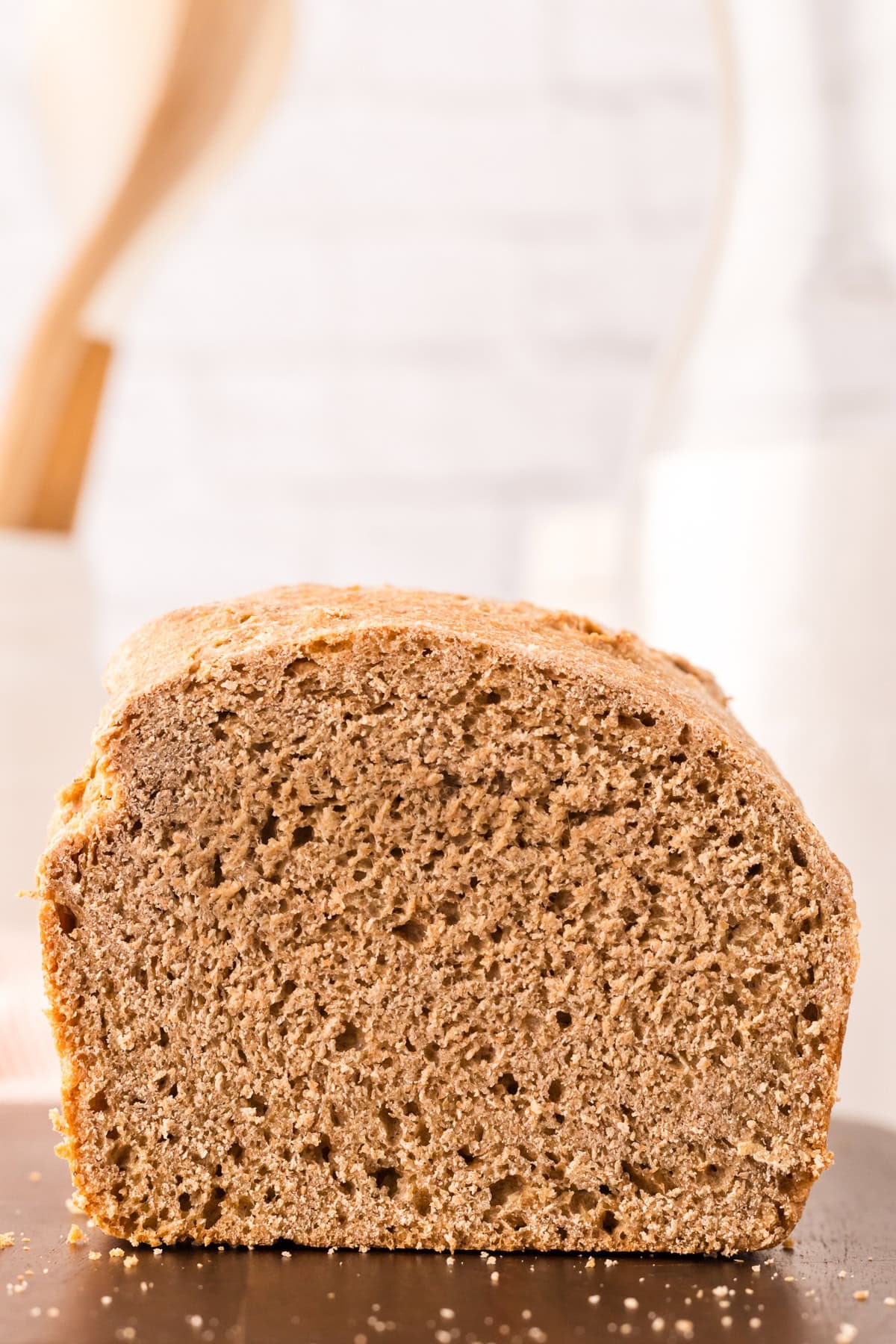 inside slice of whole wheat bread recipe.
