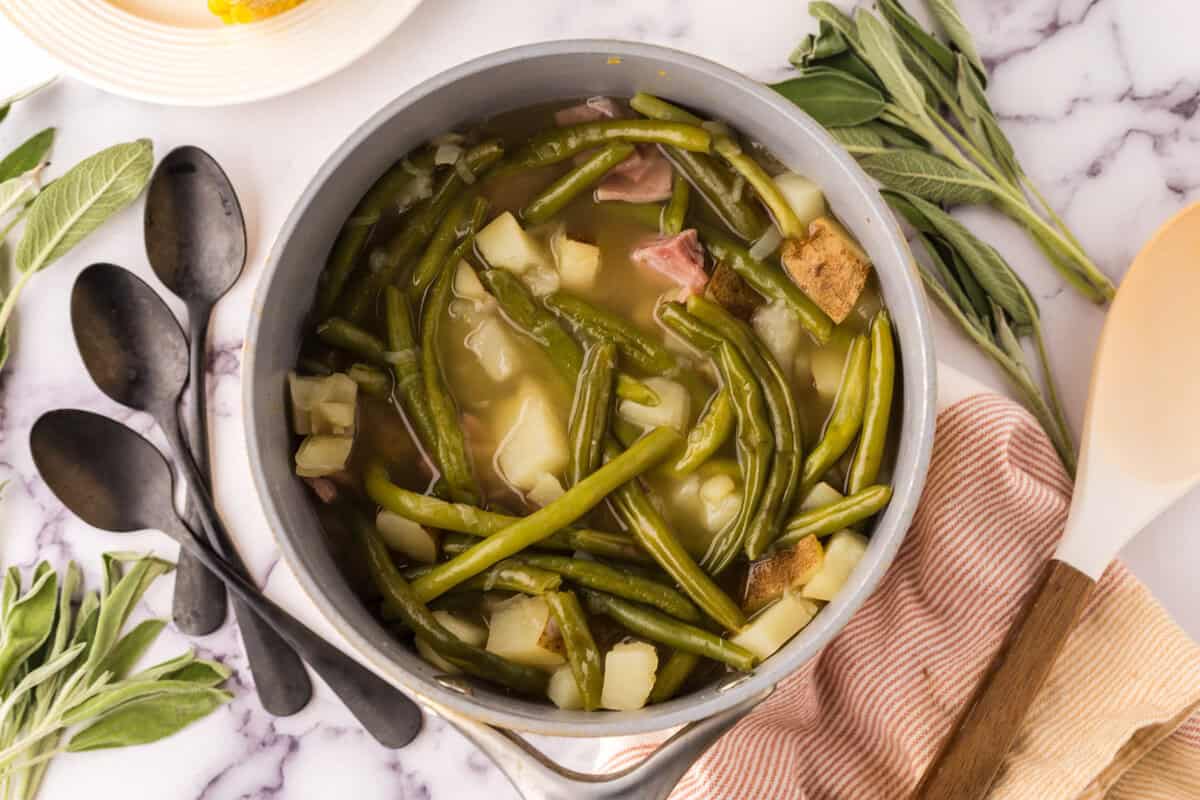 One pot farmstead wonder recipe cooking in a pot.