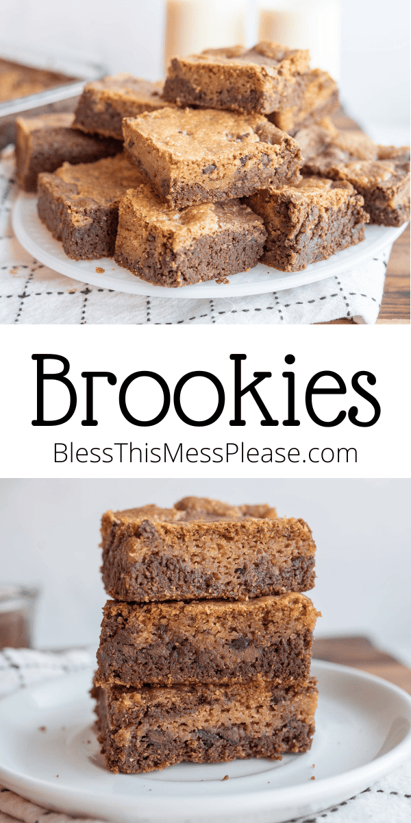 Pinterest pin with text that reads Brookies.