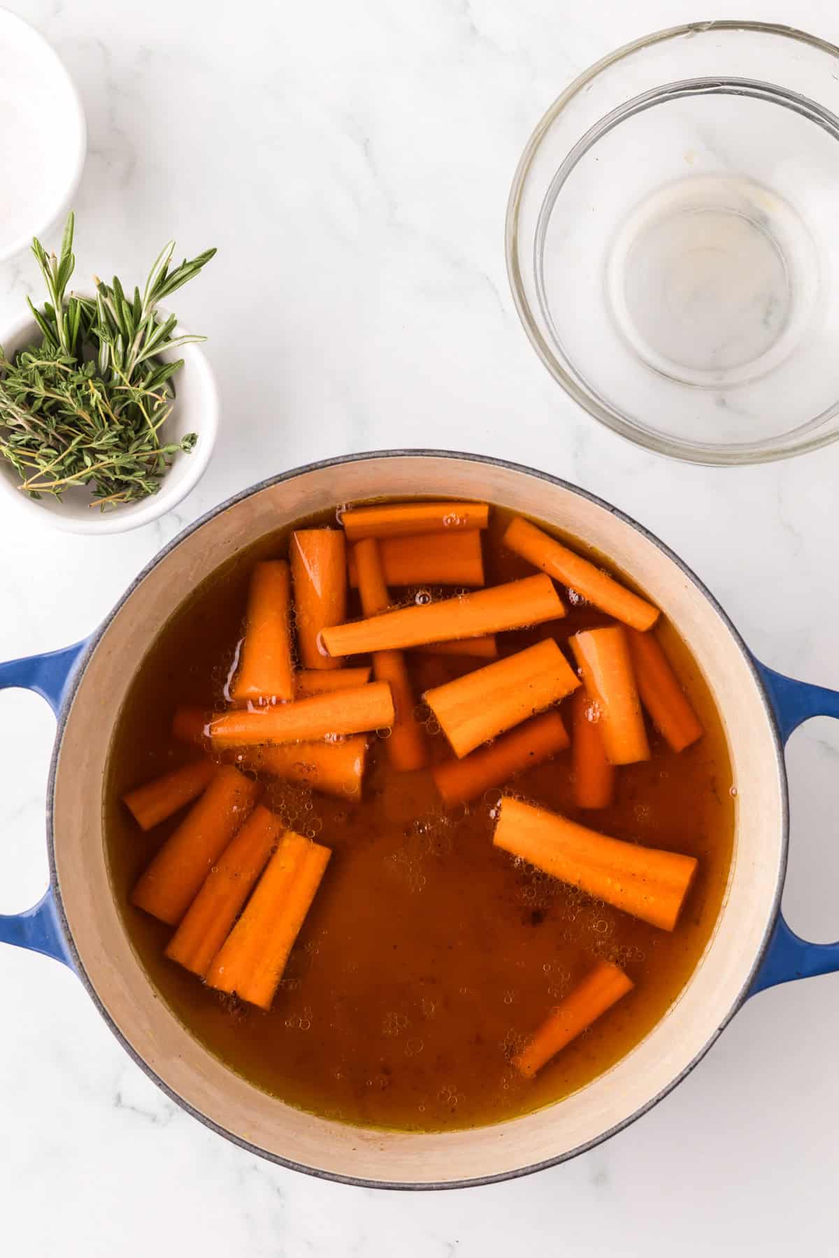 slow cooker pot roast in progress.